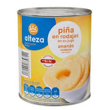 ALTEZA*PIÑA EN SU JUGO RODAJAS 565G 
