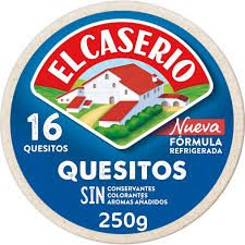 CASERIO*QUESO PORCIONES 125GX8PX18