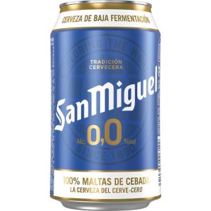 CERVEZA*SAN MIGUEL SIN ALCOHOL LATA 0 33