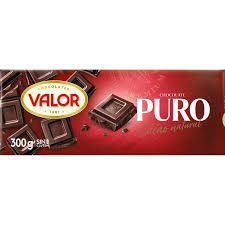 CHOCOLATE*VALOR PURO 300GR X20
