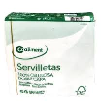 COALIMENT*SERVILLETAS BCA 40X40 2CAPAS 