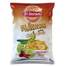 EL DORADO*PLATANITOS CHILE LIMON 100GX30