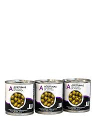 JJJ*ACEITUNA LATA RELLENA ANCHOA PACK 3
