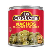 LA COSTEÑA*JALAPEÑOS NACHOS X220GR X24UD
