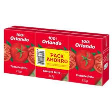 ORLANDO*TOMATE FRITO BRICK PACK  3X212G