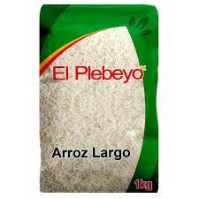 PLEBEYO*ARROZ 5KG X4