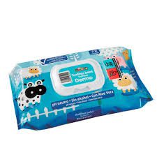 TOALLITAS INFANTILES PASITOS C/TAPA 72 UN