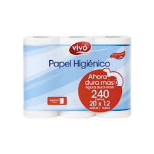 VIVO*HIGIENICO 12 ROLLOS