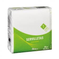 VIVO*SERVILLETAS BLANCAS 30X30 80UNI