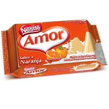 WAFER*AMOR NARANJA 