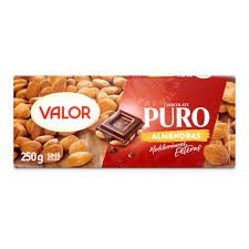 CHOCOLATE*VALOR PURO ALMENDRAS 250G
