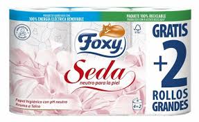 FOXI*HIGIENICO FOXI SEDA 4 2 ROLLOS 3 CAPAS